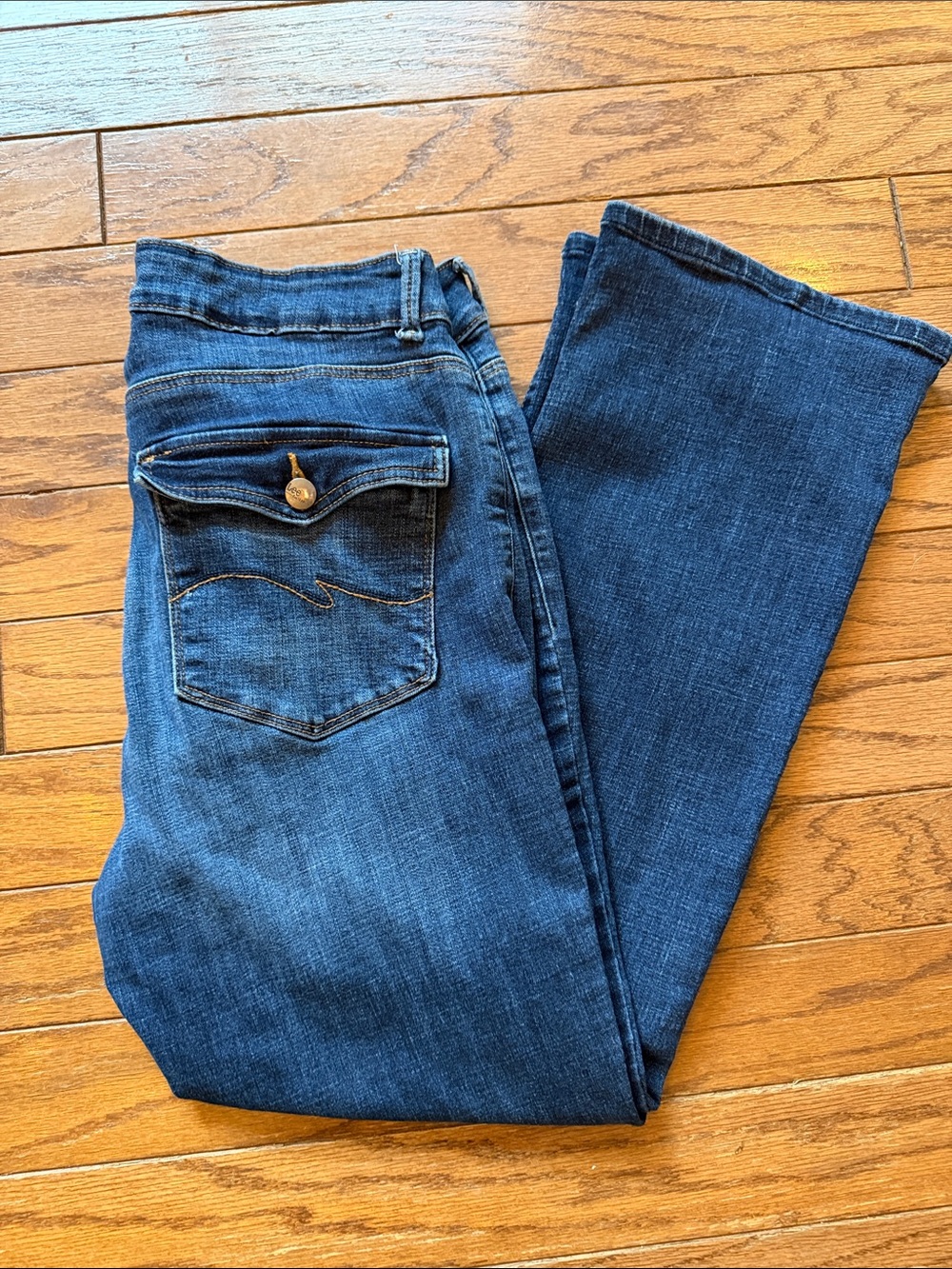 Classic Women's Dark Blue Denim Jeans